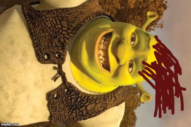 Smiling Shrek | image tagged in smiling shrek | made w/ Imgflip meme maker