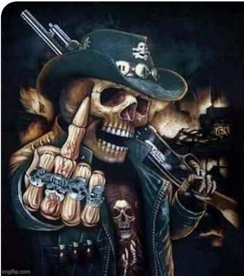 Cool Skeleton showing you the middle finger | image tagged in cool skeleton showing you the middle finger | made w/ Imgflip meme maker