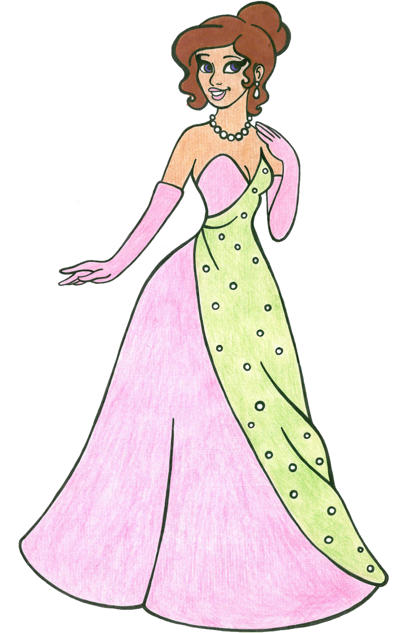 Princess Tahlia (Ariel and Tiana) Blank Meme Template