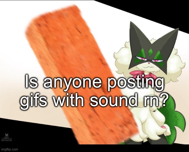 Found this in the meowscarada subreddit | Is anyone posting gifs with sound rn? | made w/ Imgflip meme maker
