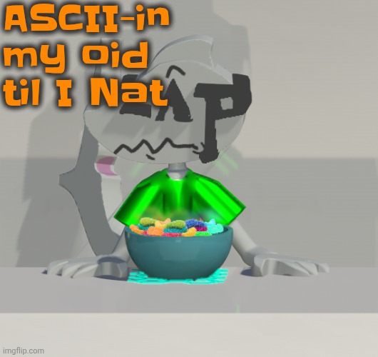 Are these gummy worms? (don't ask why the render is so crisp) | ASCII-in my oid til I Nat | image tagged in are these gummy worms don't ask why the render is so crisp | made w/ Imgflip meme maker