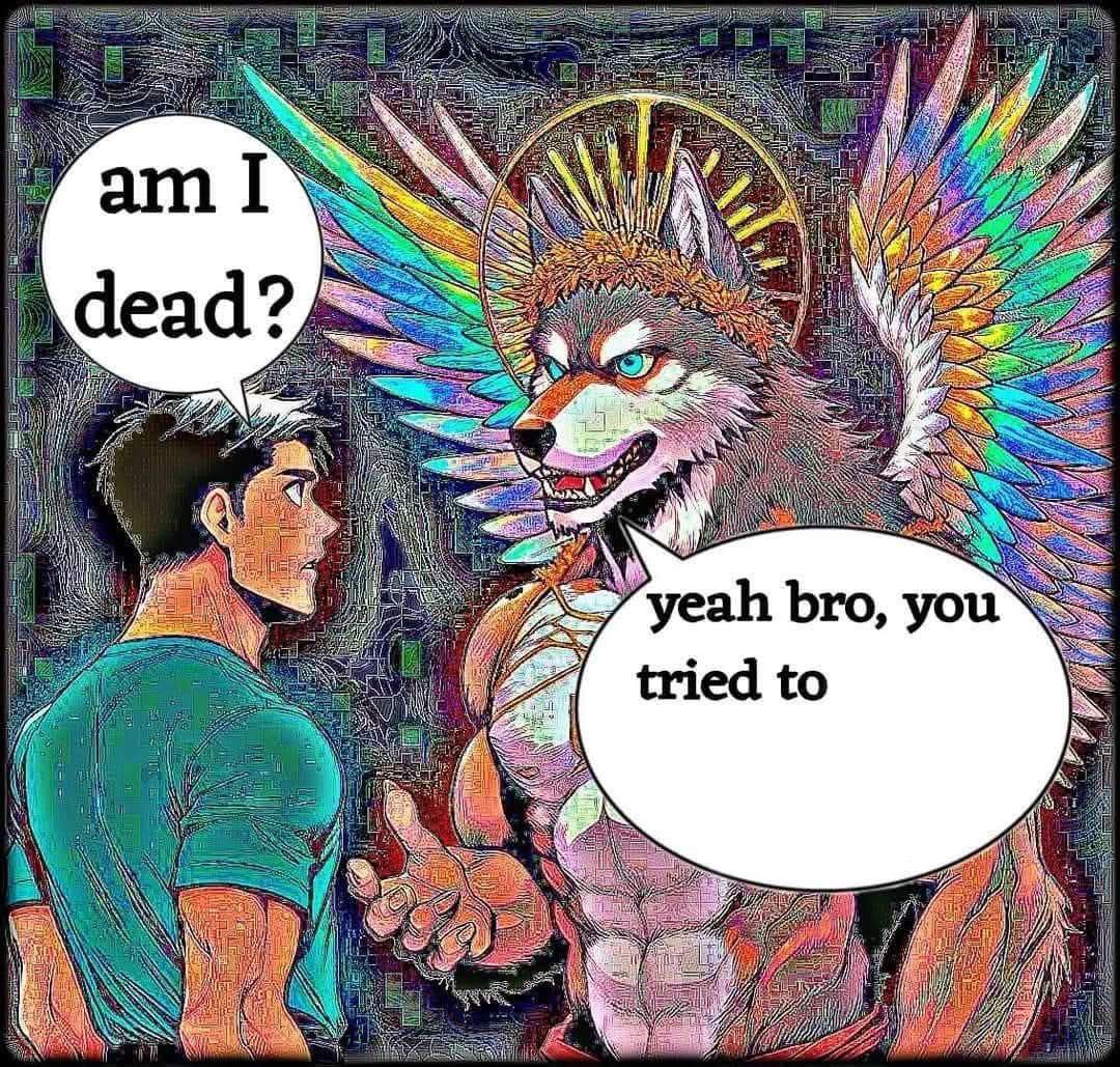 am I dead? Blank Meme Template