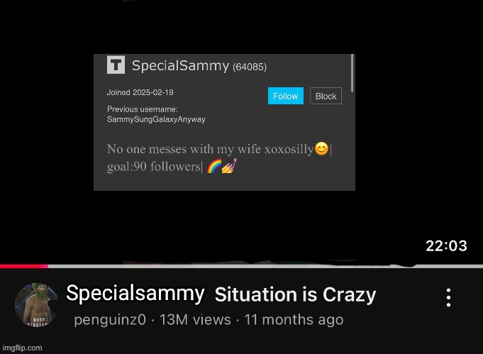 Penguinz0 situation | Specialsammy | image tagged in penguinz0 situation | made w/ Imgflip meme maker