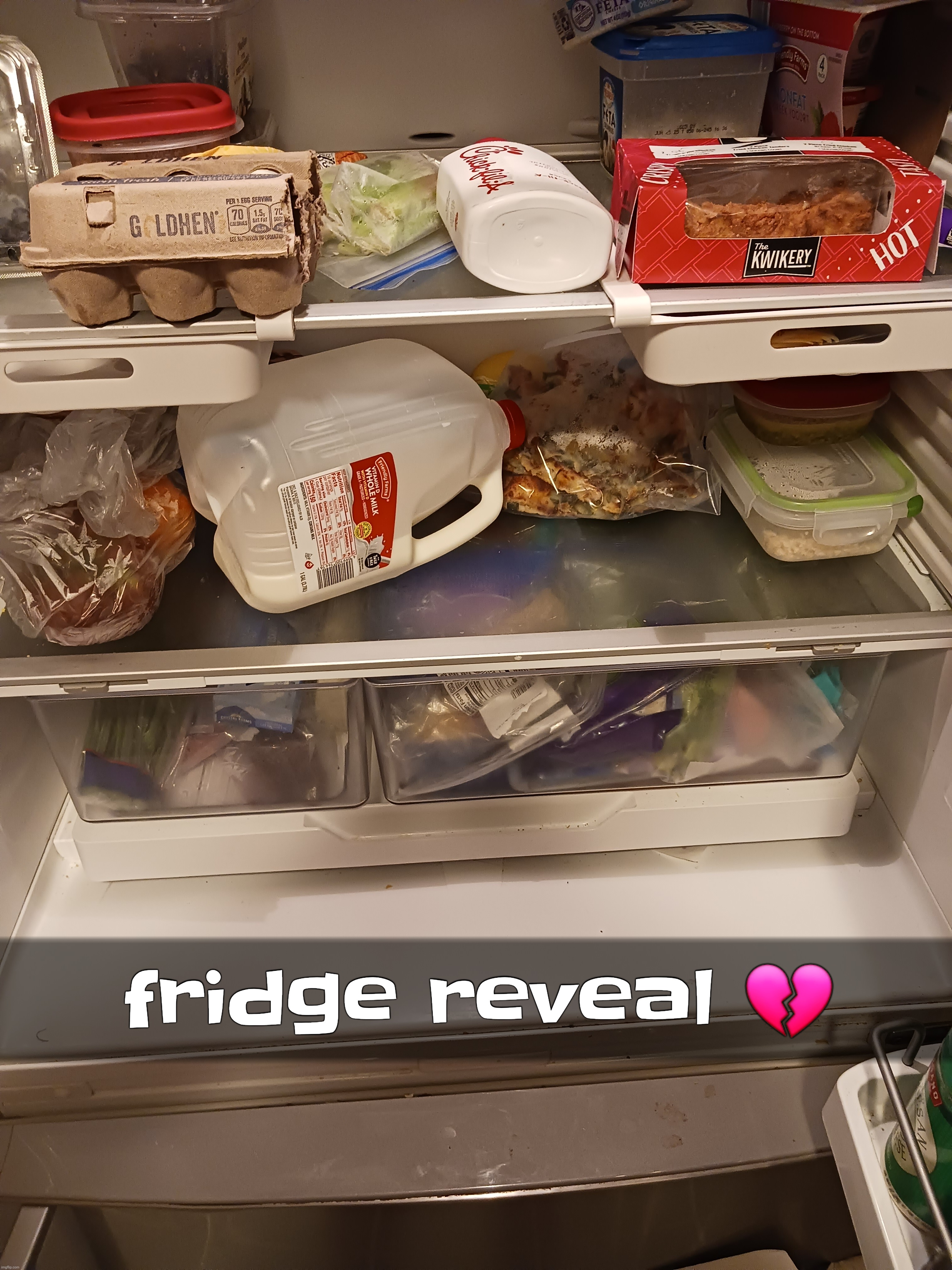 fridge reveal 💔 | made w/ Imgflip meme maker