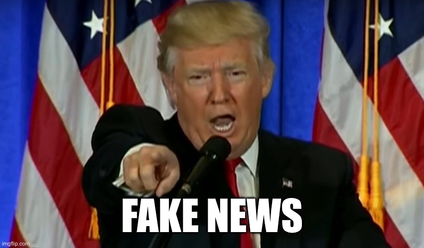 Trump Fake News  | FAKE NEWS | image tagged in trump fake news | made w/ Imgflip meme maker