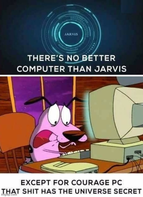 Courage | image tagged in funny,cartoon,meme,lattice climbing,climbing,nostalgia | made w/ Imgflip meme maker