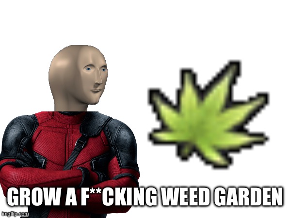 GROW A F**CKING WEED GARDEN | made w/ Imgflip meme maker