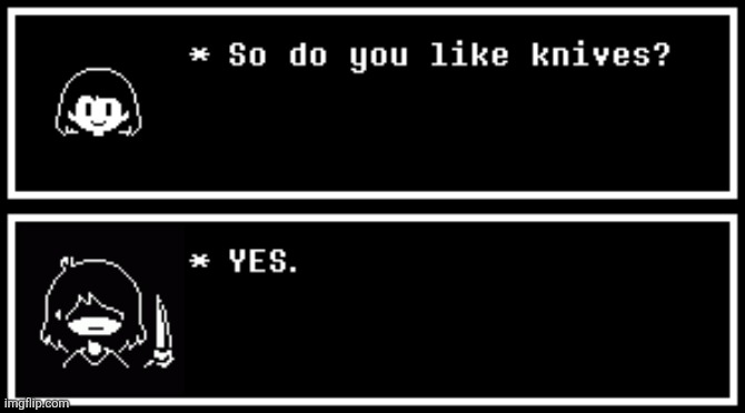image tagged in chara,kris | made w/ Imgflip meme maker