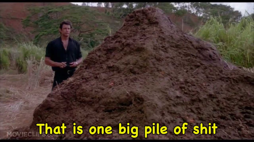 That is one big pile of shit | That is one big pile of shit | image tagged in that is one big pile of shit | made w/ Imgflip meme maker