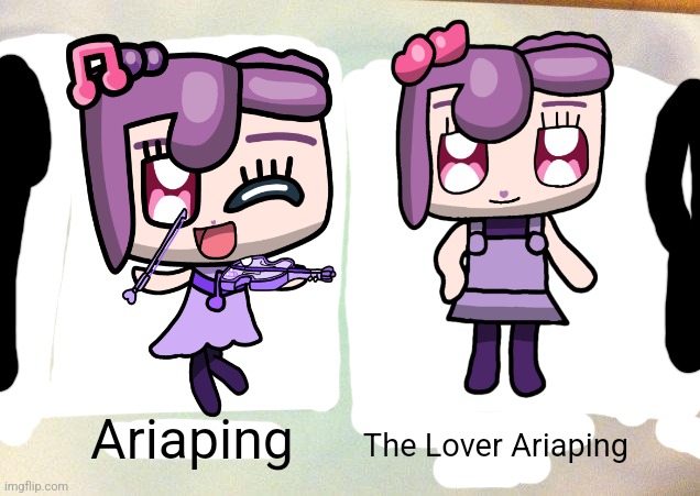 The Lover Ariaping | Ariaping; The Lover Ariaping | image tagged in the cooler daniel,cute | made w/ Imgflip meme maker