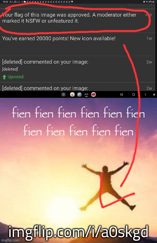 ... Help i cant think of a title chat | imgflip.com/i/a0skgd | image tagged in high quality reaction image,flag | made w/ Imgflip meme maker