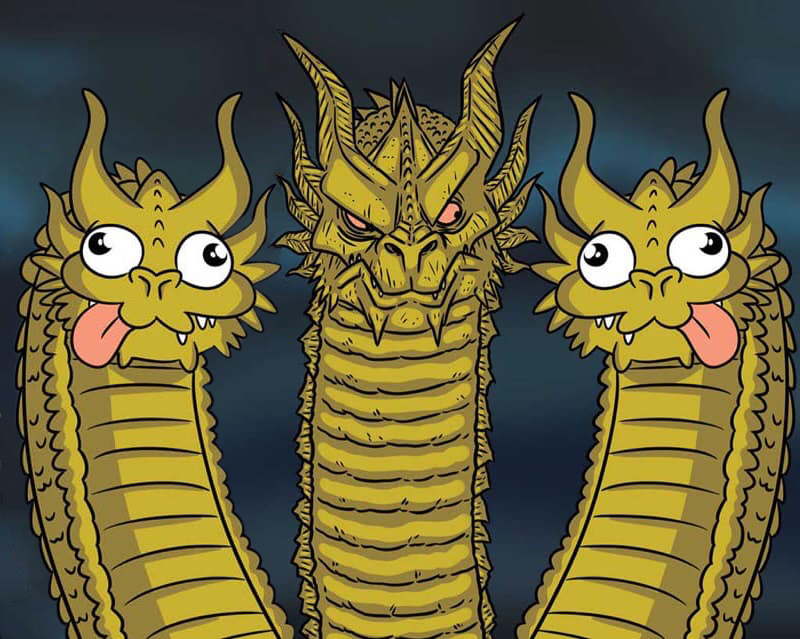 3 dragons alt Blank Meme Template