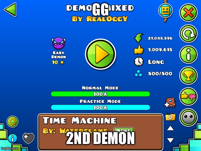 GG; 2ND DEMON | made w/ Imgflip meme maker