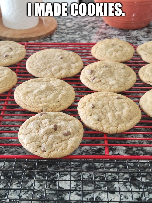 I MADE COOKIES. | made w/ Imgflip meme maker