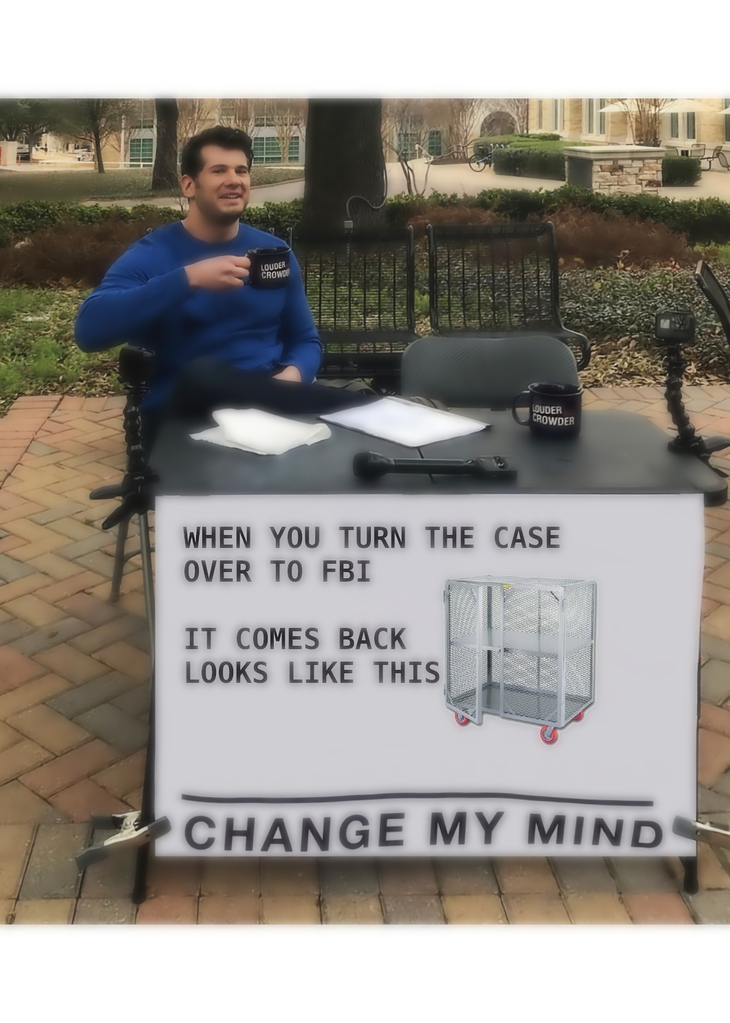 FBI CASE PARODY Blank Meme Template