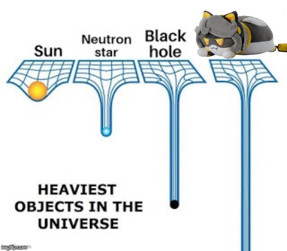 heaviest objects in the universe | image tagged in heaviest objects in the universe,v murder drones,thicc | made w/ Imgflip meme maker