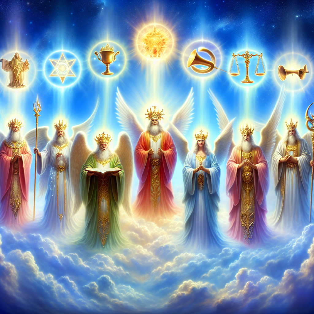 seven spirits of God in Revelation Blank Meme Template
