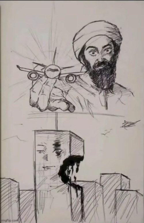 osama bin ballin' | image tagged in 9/11 anime shit idfk | made w/ Imgflip meme maker