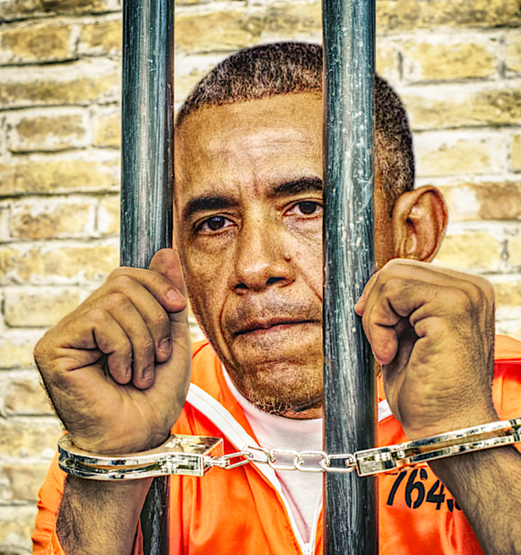 Obama behind bars Blank Meme Template