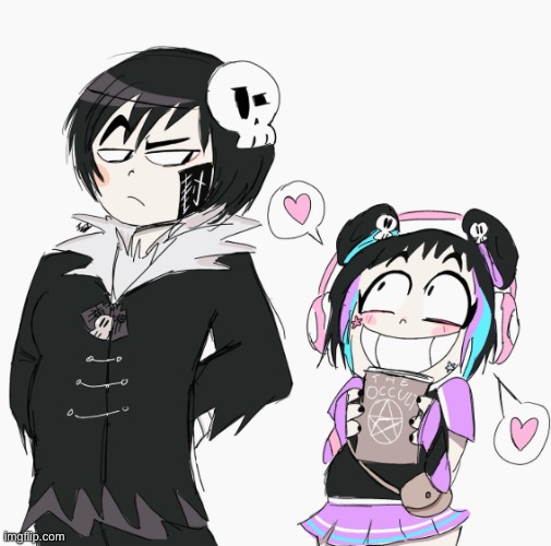 Dante and Mimi | image tagged in dante and mimi | made w/ Imgflip meme maker