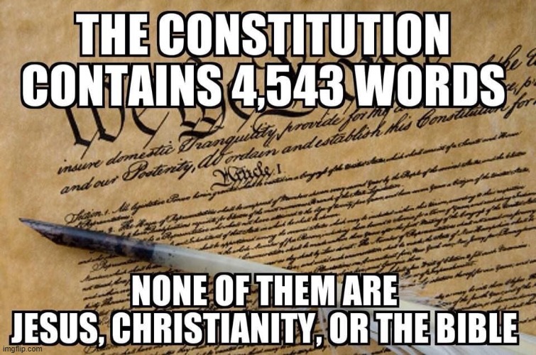 Secular is a word. | image tagged in constitution,donald trump,republicans,christianity | made w/ Imgflip meme maker