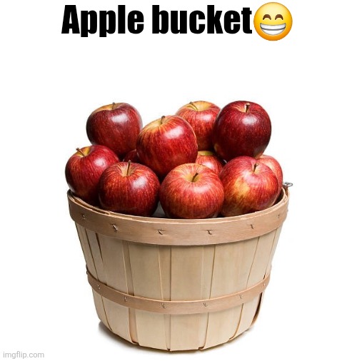Apple bucket😁 | made w/ Imgflip meme maker