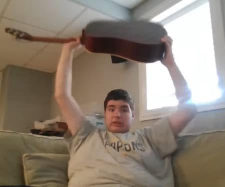 317 playing the guitar Blank Meme Template