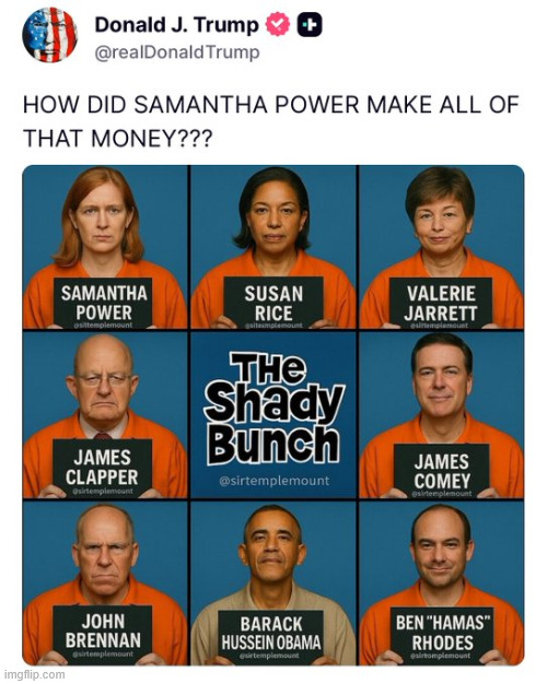 The shady bunch | image tagged in 0bama regime,guilty,treason | made w/ Imgflip meme maker