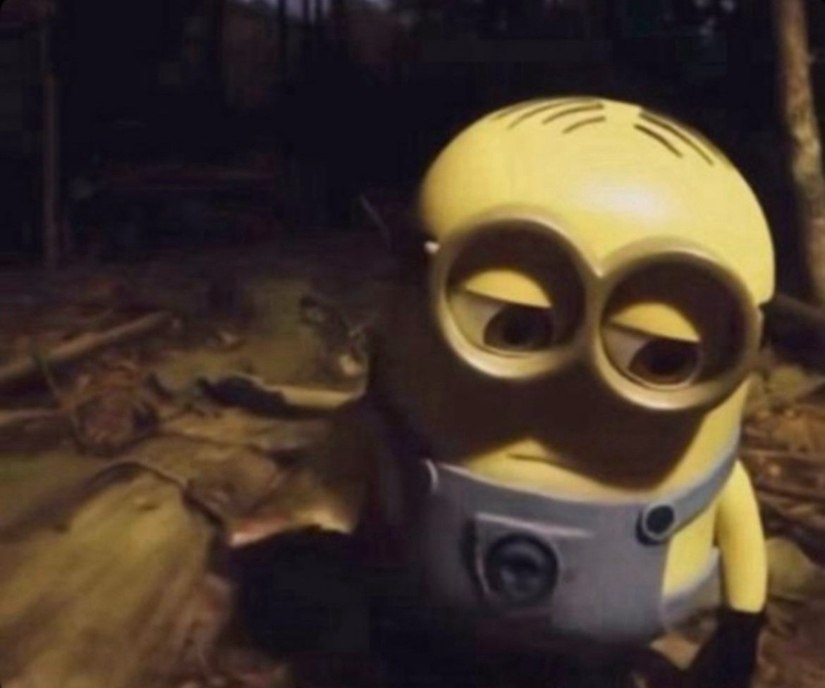 sad minion Blank Meme Template