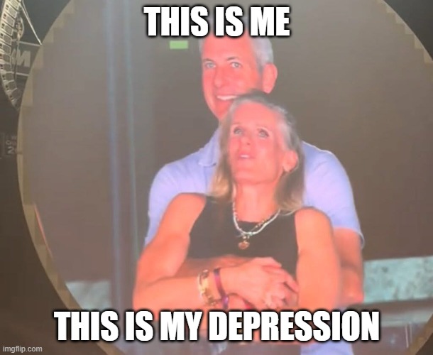 Cheating Coldplay | THIS IS ME; THIS IS MY DEPRESSION | image tagged in cheating coldplay | made w/ Imgflip meme maker