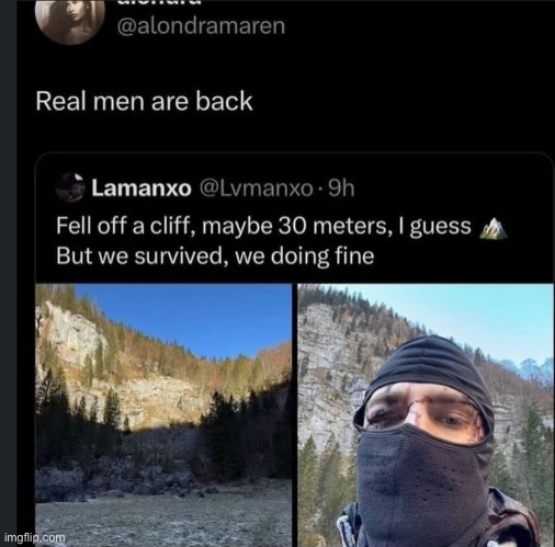 Real men are back | made w/ Imgflip meme maker