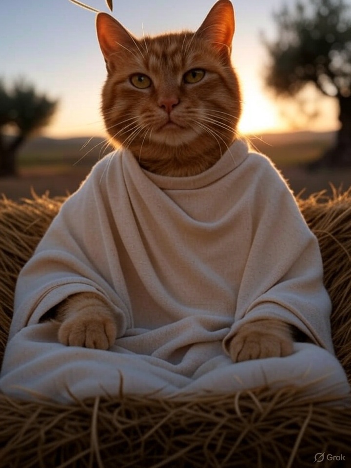 Jesus Cat Blank Meme Template