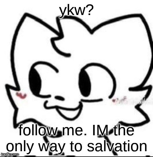 memus is Blasphemy | ykw? follow me. IM the only way to salvation | image tagged in boykisser | made w/ Imgflip meme maker