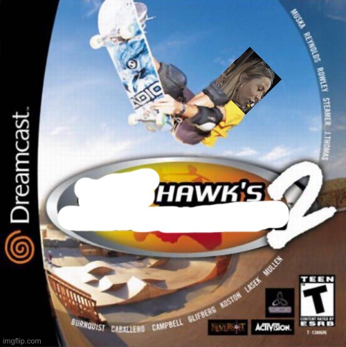 Tony Hawk Pro Skater | image tagged in tony hawk pro skater,hawk tuah | made w/ Imgflip meme maker