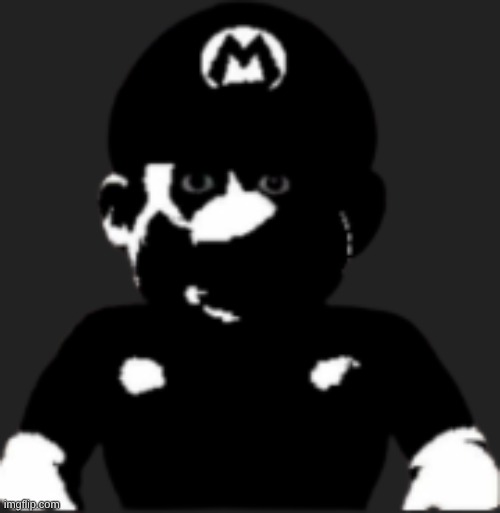 image tagged in staring scary mario | made w/ Imgflip meme maker