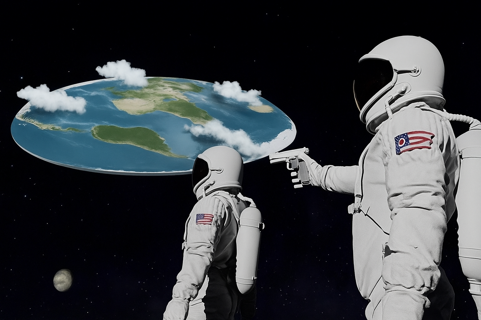 The earth is flat right? Blank Meme Template