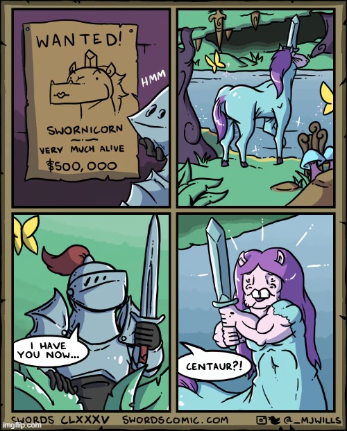 image tagged in swords,wanted,poster,wanted poster,unicorn,centaur | made w/ Imgflip meme maker