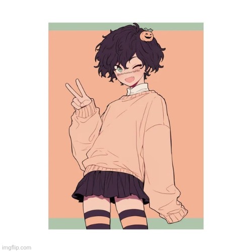 kind cute ngl >w< | image tagged in femboy,orange,memes | made w/ Imgflip meme maker