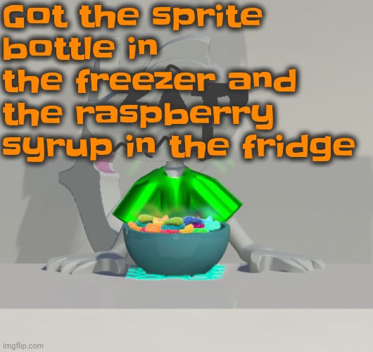 Are these gummy worms? (don't ask why the render is so crisp) | Got the sprite bottle in the freezer and the raspberry syrup in the fridge | image tagged in are these gummy worms don't ask why the render is so crisp | made w/ Imgflip meme maker
