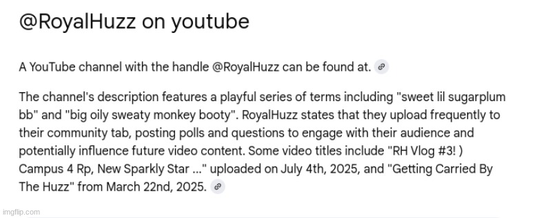 nah AI lyin cuz i barely post at all and 80% of that isnt even related to my channel besides the description of my channel | made w/ Imgflip meme maker