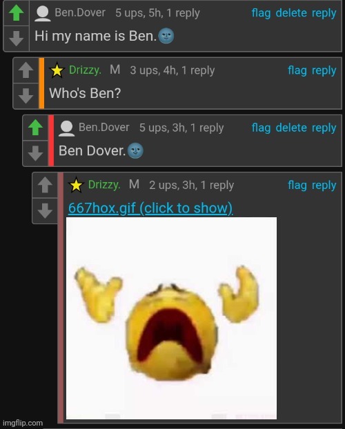 Ben Dover | image tagged in ben dover | made w/ Imgflip meme maker
