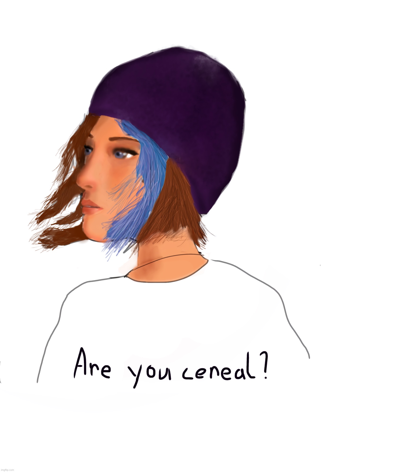 First time drawing with my phone, any thoughts ? | made w/ Imgflip meme maker