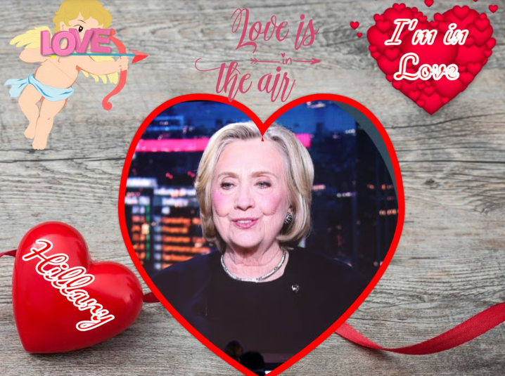 Hillary Heart Throb. Blank Meme Template