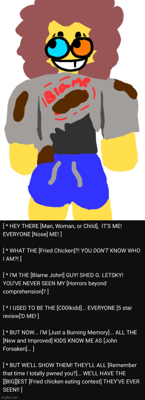 Spamletsky (Spamton/Shedletsky thing I made based off a Deltarune-style theme for Shedletsky) | made w/ Imgflip meme maker