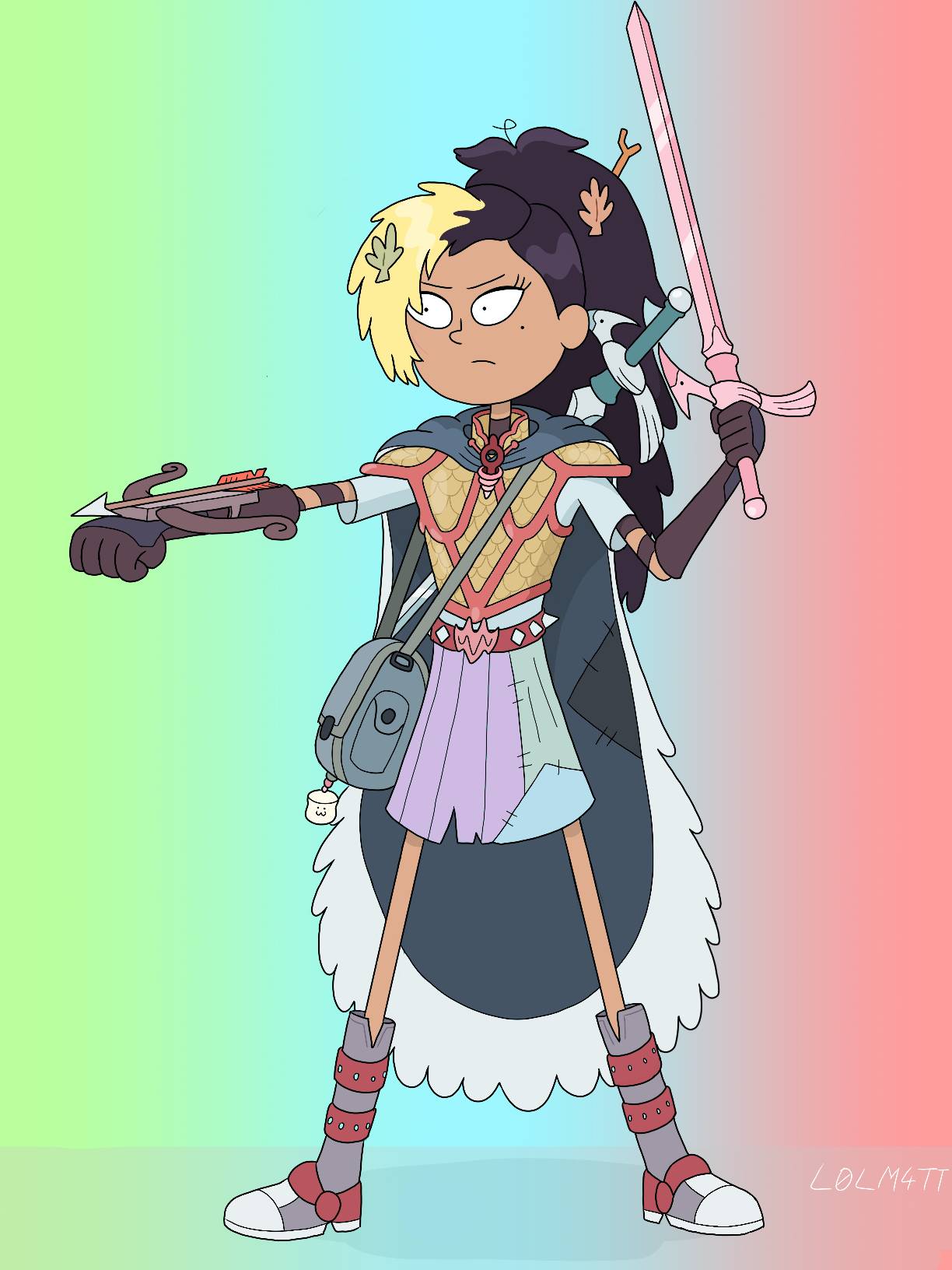 Marcy, Anne And Sasha fusion Blank Meme Template