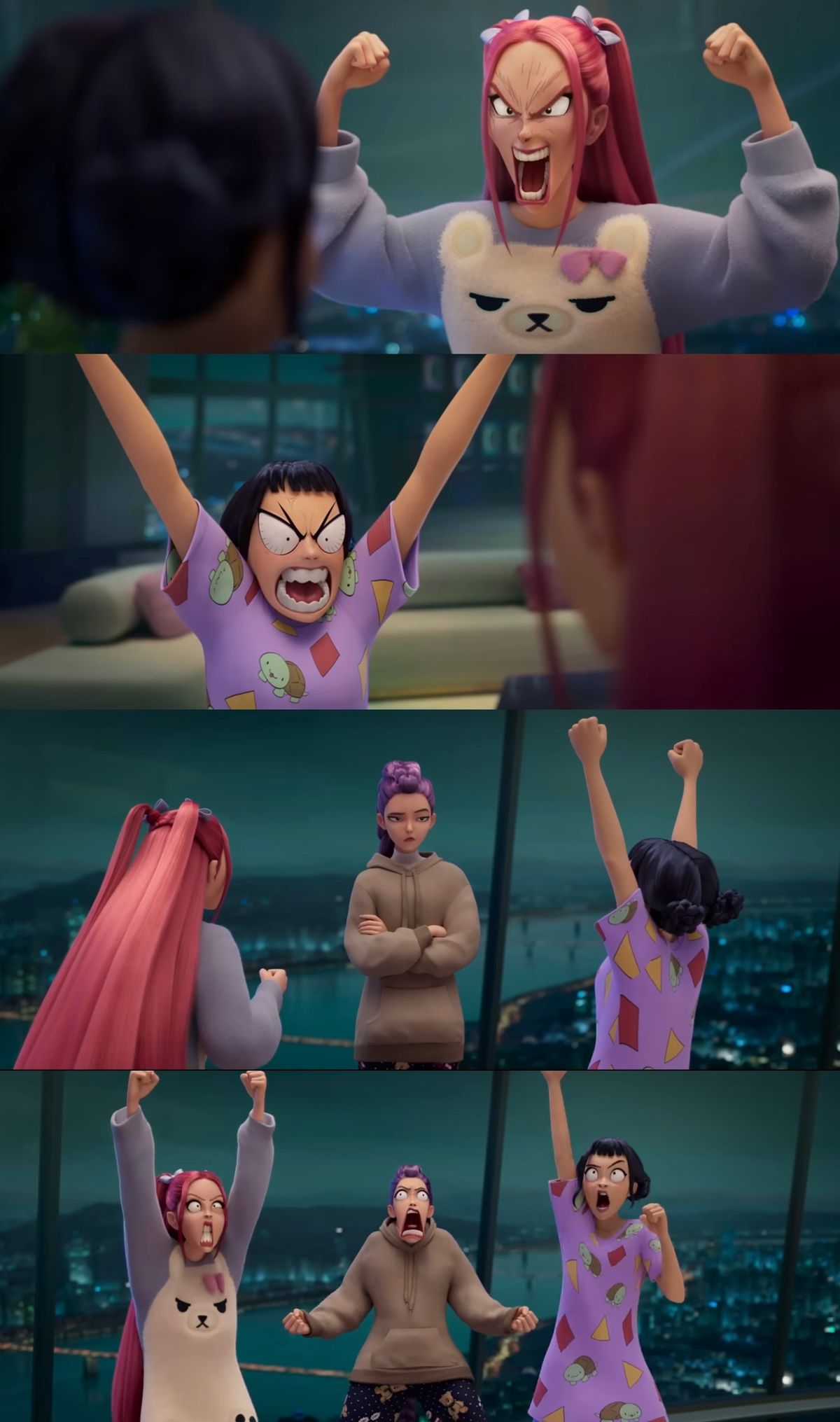 High Quality Kpop Demon hunters P.O.V Blank Meme Template