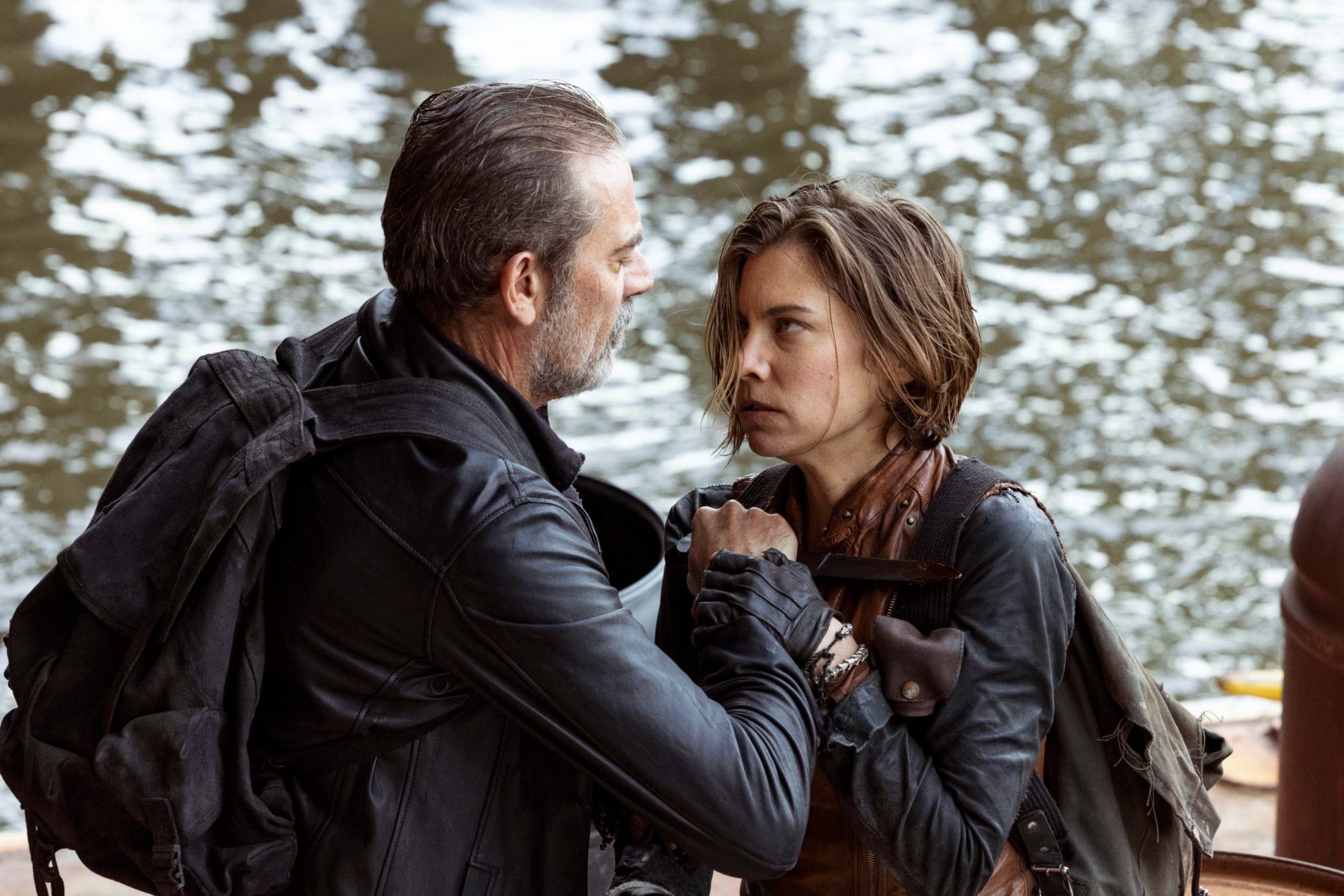 High Quality The Walking Dead - Negan and Maggie Blank Meme Template