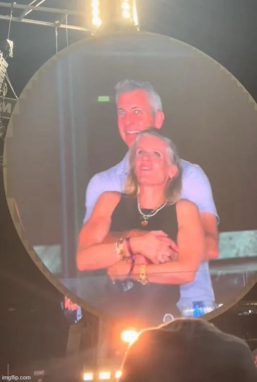 Coldplay Concert Couple | image tagged in coldplay concert couple | made w/ Imgflip meme maker