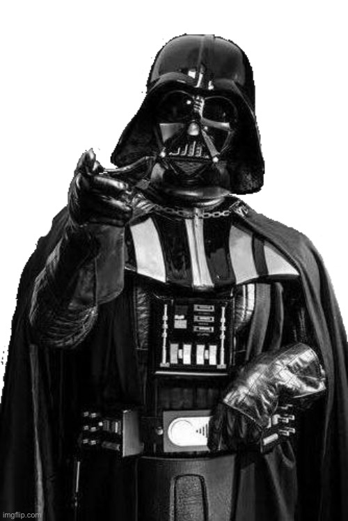 Vader pointing finger to camera transparent | image tagged in vader pointing finger to camera transparent | made w/ Imgflip meme maker