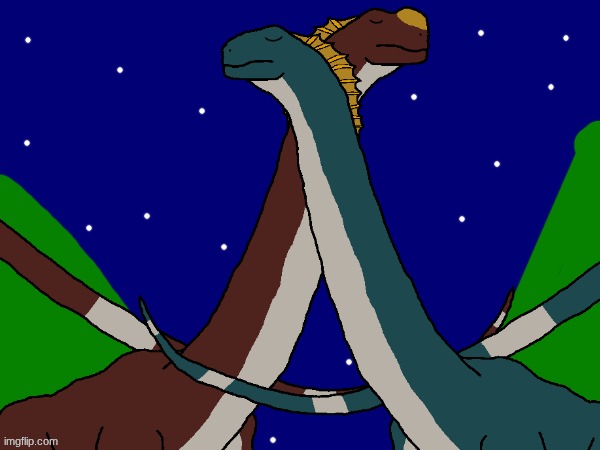 Titanosaurs in the night.mp3 | image tagged in isla phanero,paleoverse,eoiverse | made w/ Imgflip meme maker